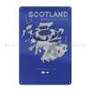 Scotland Rugby Six Nations Metal Sign Bar Cinema Iron Mural Design Tin Sign Poster