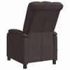 Massage Relax Chair Dark Brown Fabric