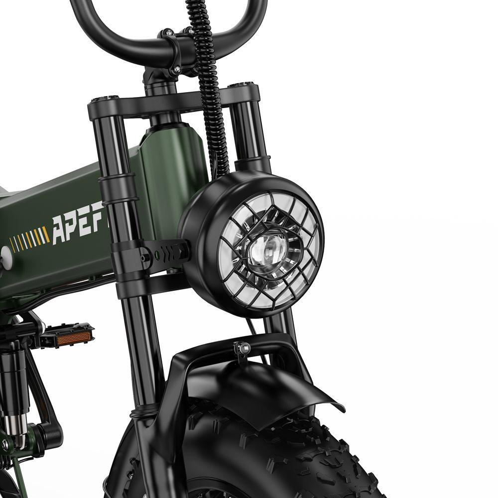 Electric Bicycle Foldable Apefox Rh20 750Wx2 Motor 20"x4.0" Tire 7 Speed All Terrain Adult Electric Bike 48V 22.5Ah Dual Hydraulic Brakes