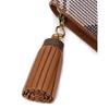 Daks Brown Check Pattern Tassel Point Card Wallet Dcwa6f328w2