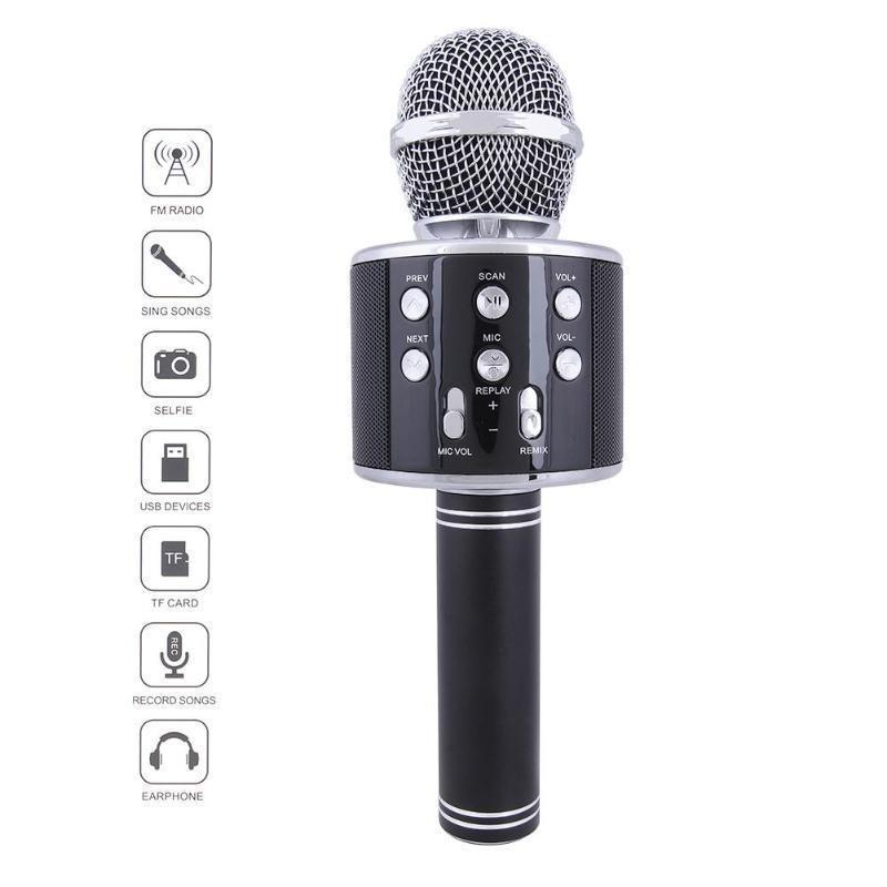 Wireless Bluetooth Microphone Handheld Ktv Mini Portable Speaker Usb Playerfor Home Parties And Events