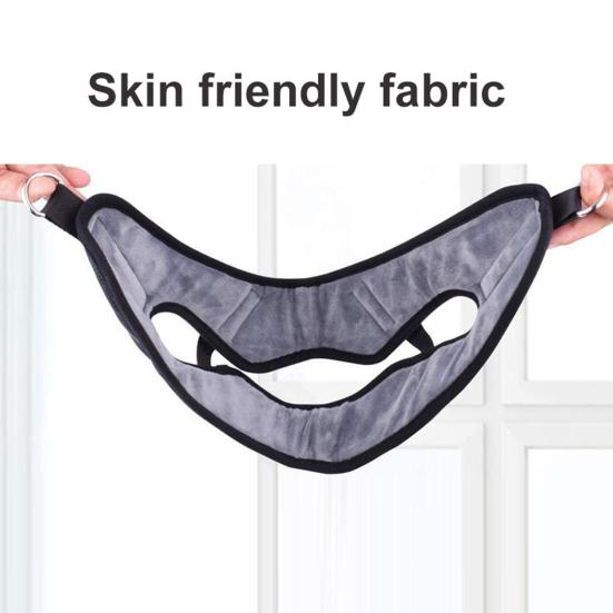 Устройство для вытяжения шейного отдела позвоночника, регулируемое, из искусственной кожи, с креплением на дверь, портативный пояс для вытяжения для облегчения боли в шее и снятия мышечного напряжения