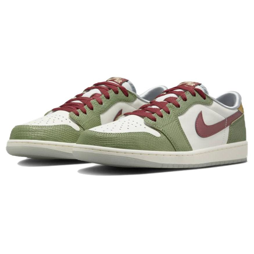 Кроссовки унисекс Air Jordan 1 Retro Low OG Year of the Dragon Зеленый Парус Кедр FN3727-100