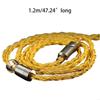 8-Strand QKZ T1 Headphone Upgrade Cord 2Pin KZ Earphone Replacement Cable  Music Enthusiasts