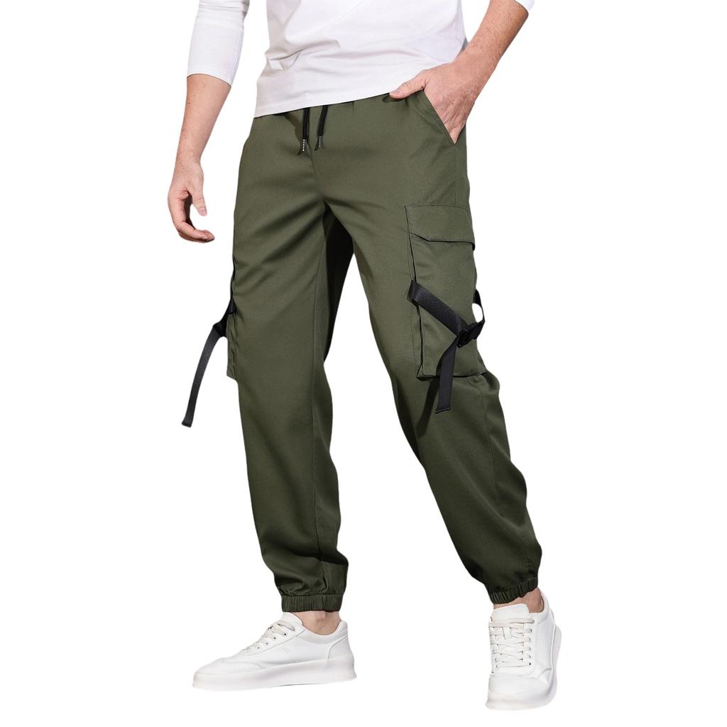 Casual Sports Pants Men's Loose Long Panel Fitness Running Training Pants
