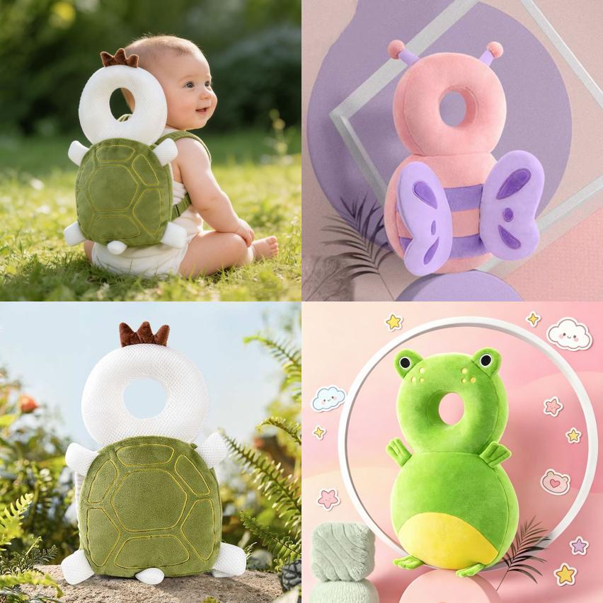Baby Walking Head Protection With Breathable Plush Fabric For Newborns And Toddlers