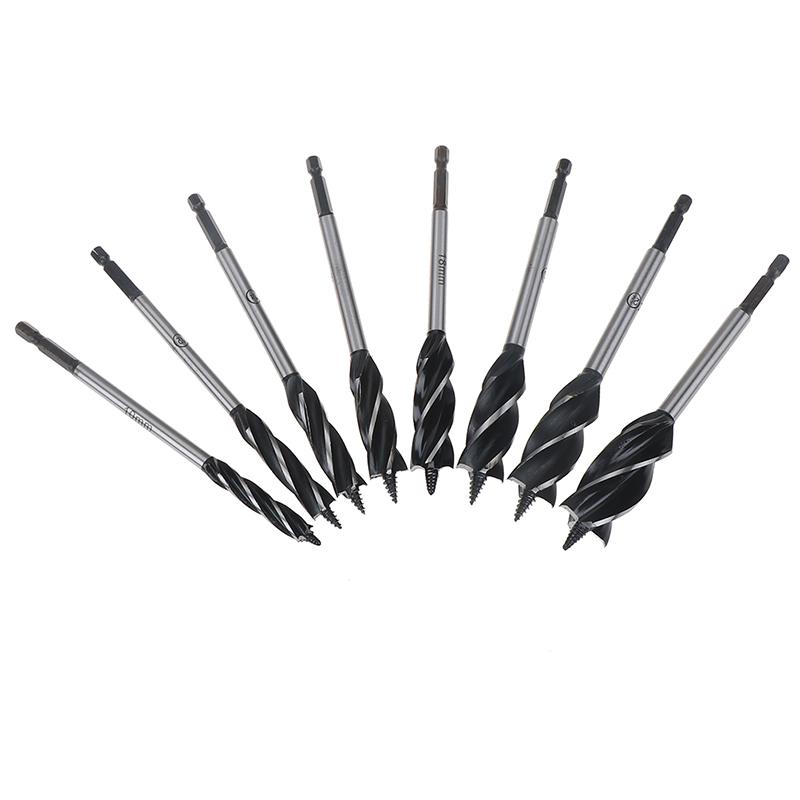 10-25mm Twist Drill Bit Set Wood Fast Cut Auger Carpenter Joiner Tool
