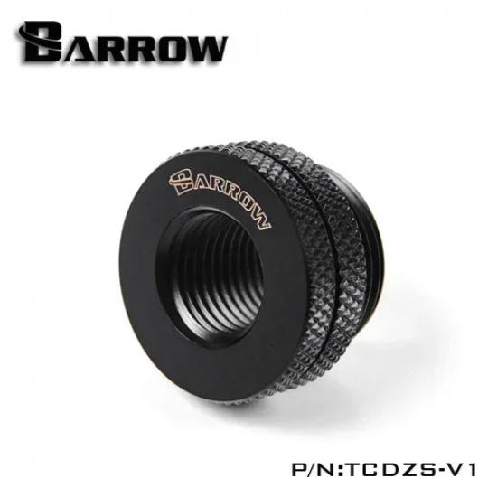 Barrow TCDZS-V1 G1/4'' Pass-Through Fitting for Water Inlet Port Injection Computer Water Cooling , TCDZS-V1