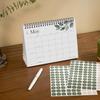 Cabbrix Small Desk Calendar 2026, Standing Flip Desktop Calendar Covering January 2026 to December 2026, 8" x 6" Aesthetic Monthly Stand Up Calendar
