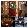 Handmade Christmas Artificial Flower Wreath: Door & Window Decoration Prop