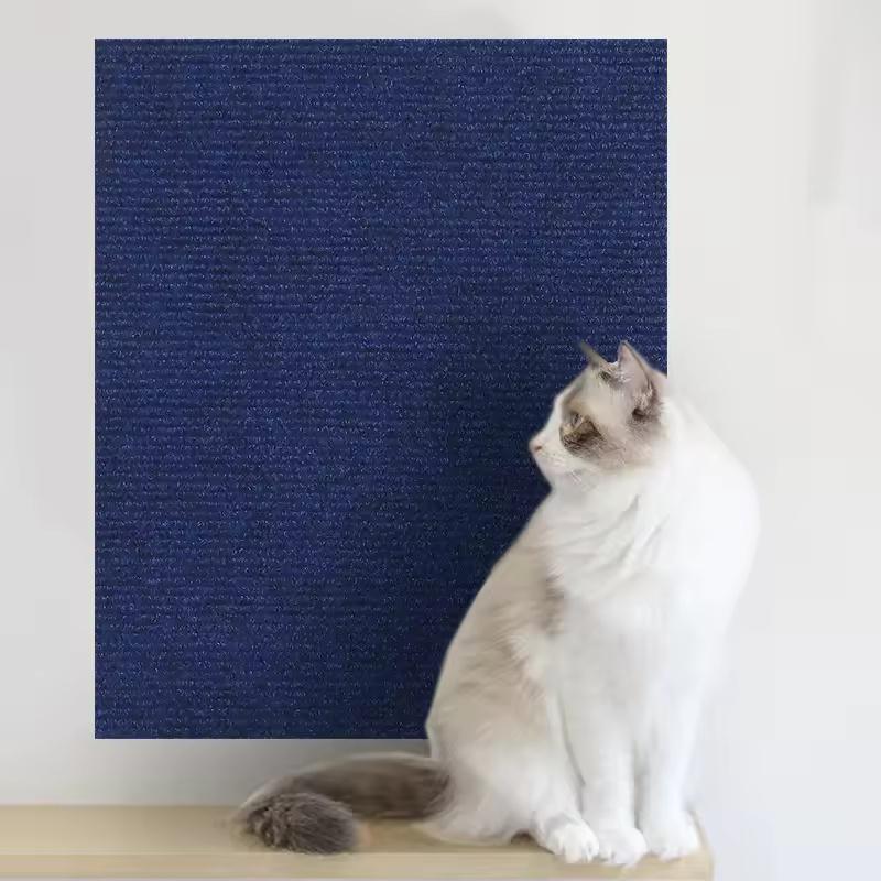 Self-Adhesive Trimmable Cat Scratching Mat Wall Corner Cat Carpet DIY Scratch Pad Furniture Protector Cat Scratching Post