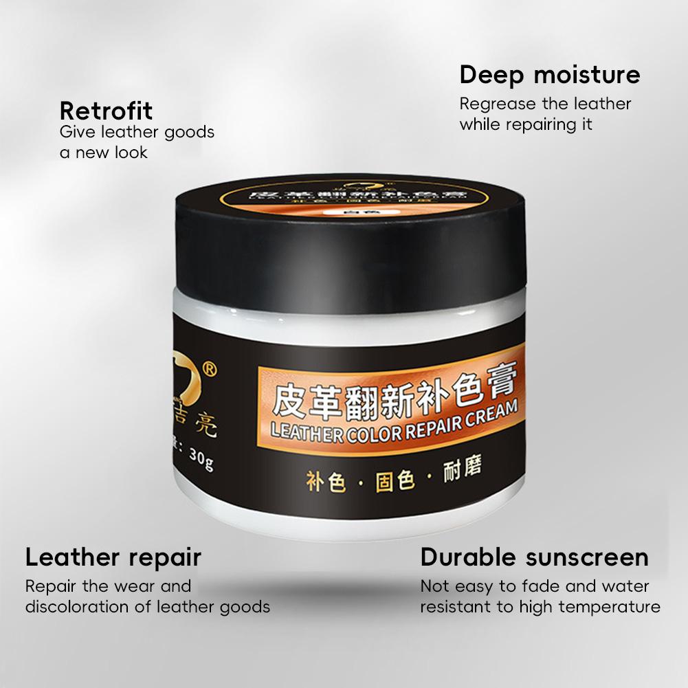 Leather Paint Care Vinyl Repair Paste 30g for Seat Sofa Leather Repair Coats Holes Scratch Cracks Leather Repair #468839