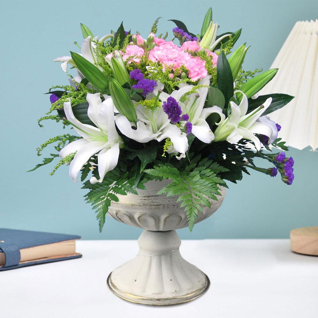 Цветочный горшок Контейнер для цветочной композиции Декоративная ваза Ваза для цветов для дома Комнатные растения Входная дверь Сухоцветы Улица