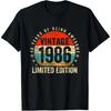 40 Years Old Classic 1986 Vintage Cassette Tape Funny 40th T Shirts Men Streetwear Tee Shirt Short Sleeve Unisex Loose Clothing