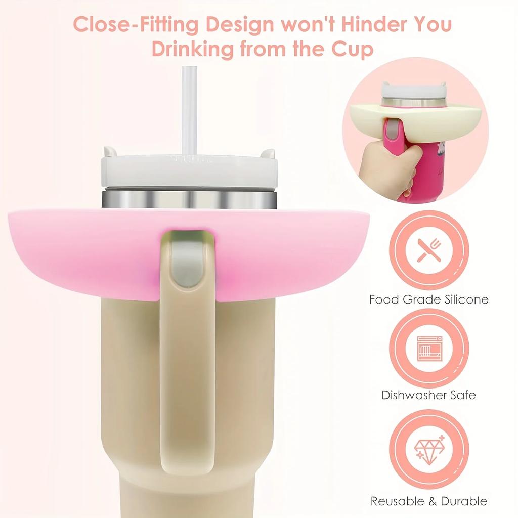 Силиконовая миска для закусок, пищевой многоразовый поднос для закусок, легкое кольцо для закусок с 4 отделениями для аксессуаров для Кубка Стэнли