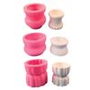 Waving Point Holder Silicone Molds Candlestick Mould for Candle Holder