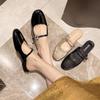 Temperament New Lazy Fairy Soft Sole Muller French Single Shoes 2025 Half Slippers Women's Summer Outer Wear Baotou Small Fragrant Wind