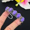 Charoite Gemstone Handmade 925 Sterling Silver Cuff Bangle Adjustable KG-248