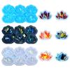 Holographic Flower Mold Silicone Jewelry Pendant Resin Mold Sparkling Flower Epoxy Mold Earring Charm Mold DIY Craft