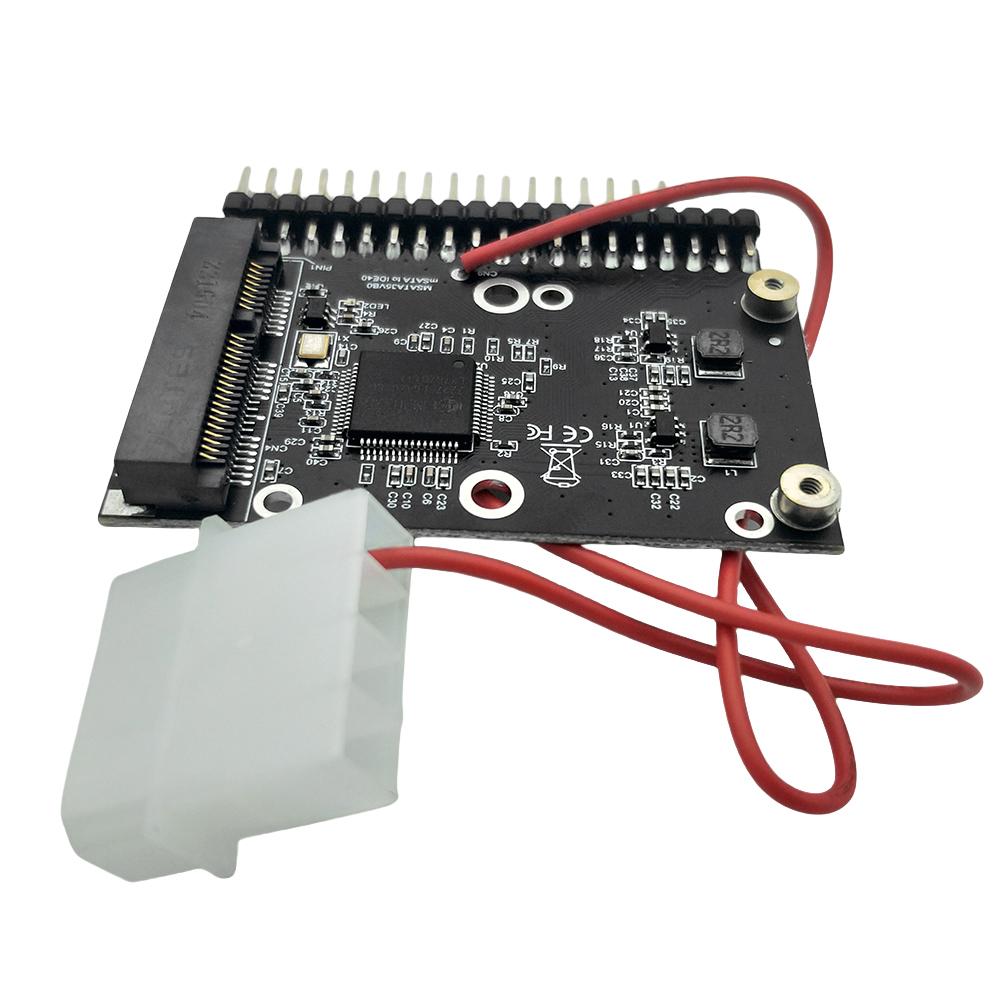 MSATA SSD To 44Pin 3.5-дюймовый адаптер IDE Адаптер MSATA SSD To 44 Pin IDE Адаптер-конвертер MSATA To PATA Адаптер-конвертер