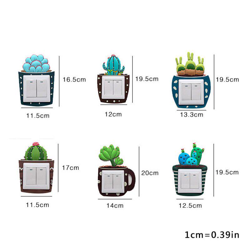 Флуоресцентная наклейка для выключателя, в ассортименте