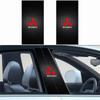 Наклейка на центральную стойку автомобиля для всех моделей Mitsubishi Outlander Lancer ASX Декоративная наклейка на стойку B Аксессуары для отделки дверей