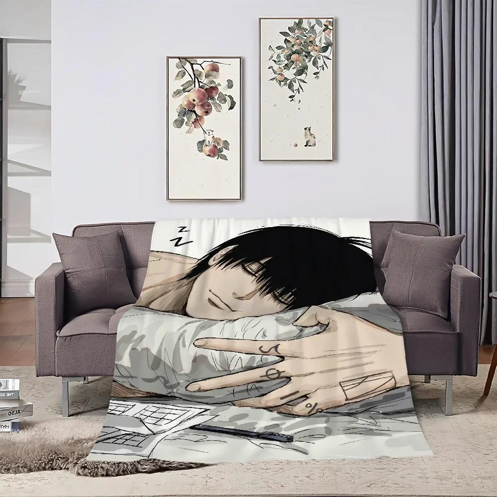 Аниме Йоичи Нагумо Sakamoto Days Плед Плюшевый Накидка Коврик для Дивана Гостиной Теплый Офис Спальня День Рождения Дом Путешествия Детские Подарки