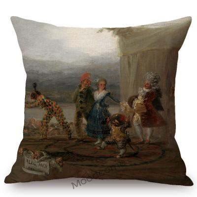 Франсиско Гойя Самая Известная Картина Антикварная Христианская Дева Мария Диванная Подушка-Плед Чехол Магазин Библии Чехол для Подушки