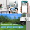 1080P Wi-Fi PTZ уличная IP-камера двустороннее аудионаблюдение 4-кратный цифровой зум красочное ночное видение высокоскоростная купольная беспроводная PTZ-камера домашней безопасности