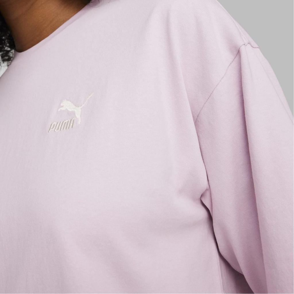 Puma Базовая классическая футболка однотонная повседневная прямого кроя с круглым вырезом с коротким рукавом унисекс топ розовый 679188-60
