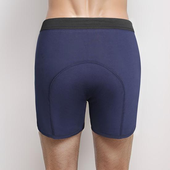 Мужское нижнее белье Непромокаемые трусы-боксеры для пожилых лежачих пациентов, впитывающие прокладки, нижнее белье, моющиеся, многоразовые трусы