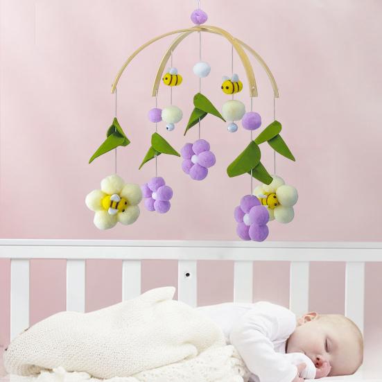 Игрушка-успокоитель Привлекательные яркие цвета Премиум Мультяшные детские мобили для кроватки Погремушка