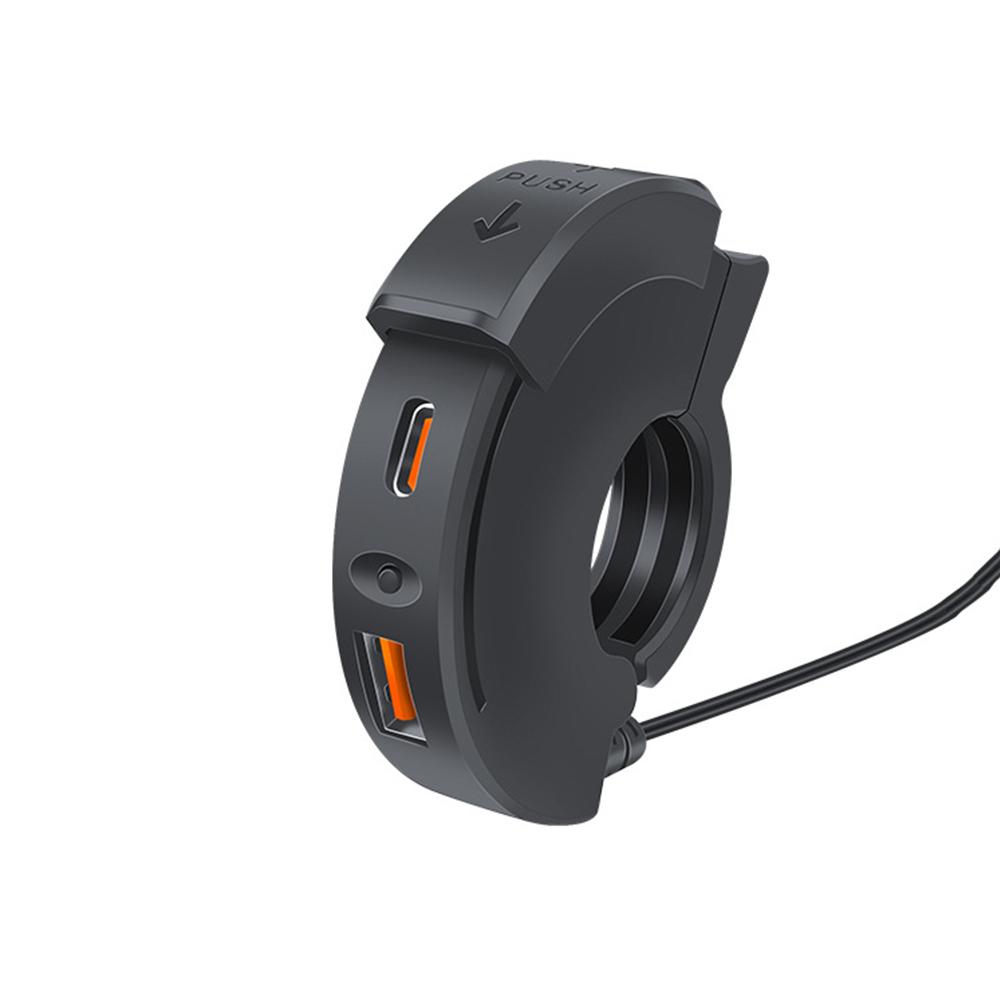 QC 3,0 мотоциклетное USB-зарядное устройство типа C PD, быстрая зарядка, крепление на руль, адаптер для зарядного устройства для телефона с камерой, наушники 12 В/24 В