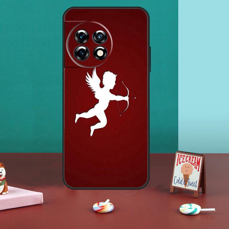 Художественный футляр-пенал Ангел Купидон для OnePlus 13T 10T 8T 10R 12R 13R 15 13 12 11 10 9 Nord 5 CE 2 3 4 Lite N20 N30 Чехол