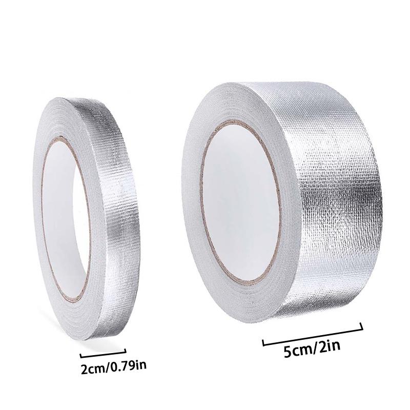 25M*5cm бандажная лента армированная серебряная высокотемпературная выхлопная тепловая обмотка клейкая лента для коллектора приемной трубы теплозащитная лента