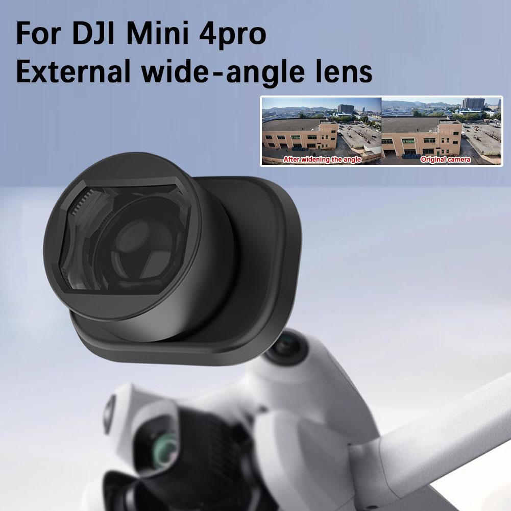 Для DJI Mini 4 Pro Внешний Широкоугольный Фильтр для Объектива Увеличение Диапазона Съемки на 25% Объектив Камеры 0.75x Аксессуары для Дрона C5G5