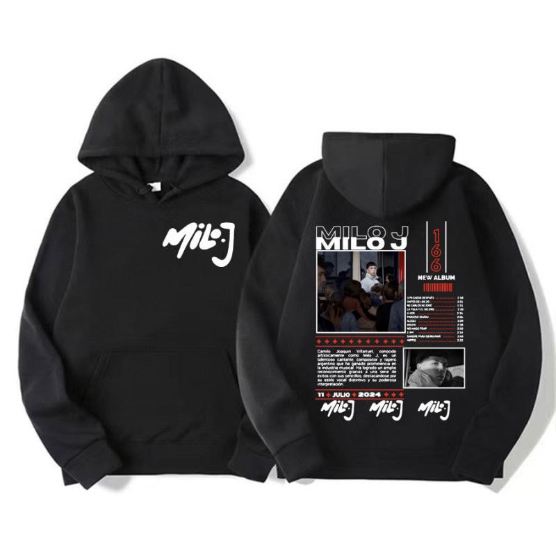 Худи с изображением рэпера Milo J 511, из альбома Music Album, для тура, Харадзюку