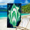 Green Werder Symbol Beach Towel - Soft, Absorbent Microfiber, Lightweight, Ideal for The Beach, Parties, Travel, Camping fan gifts