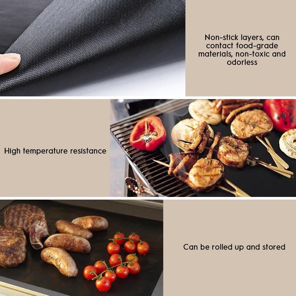 2 Pack of Heavy Duty Non-Stick Oven Liners: BPA and PFOA Free, Great for electric ovens, gas stoves, microwaves, charcoal and gas grills