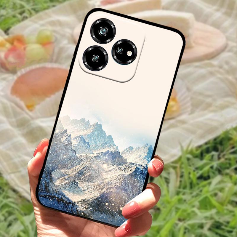For ZTE Blade V60 Coque Case Nubia V60 Phone Protective Soft Silicone Funda Cover For ZTE Axon 60 4G Z2356 Bumper Fashion Floral
