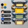 USB-заряжаемая налобная фара для улицы, дома, портативная светодиодная налобная фара со встроенным литиевым аккумулятором 1800 мАч