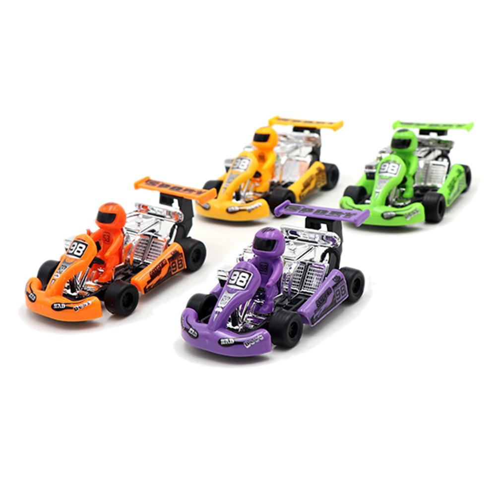 Пластиковая гоночная машина Power Kart Транспортные средства Машина Детская головоломка Игрушка для раннего развития