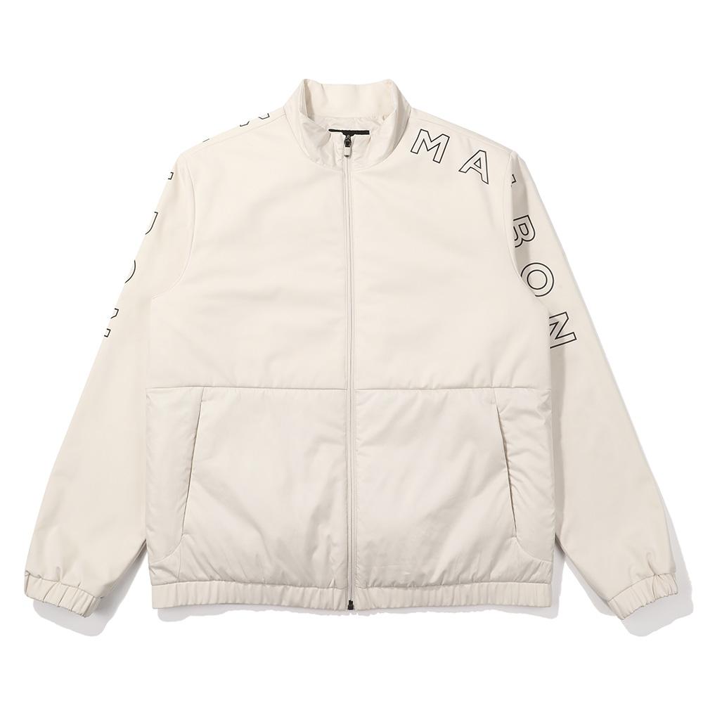 Malbon Golf Woven Mix Hybrid Padded Jacket Ivory (Man)