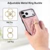 Кошелек-чехол на шею с кольцом-держателем и слотами для карт для iPhone 17 Pro Max 16 Plus 15 14 13 12 11 с длинным ремешком
