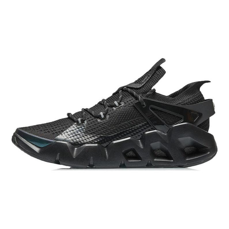 Li Ning Essence 2.3 Амортизация Скольжение Устойчивость к истиранию Низкие Винтажные Баскетбольные Кроссовки Мужские Черные AGBR045-3