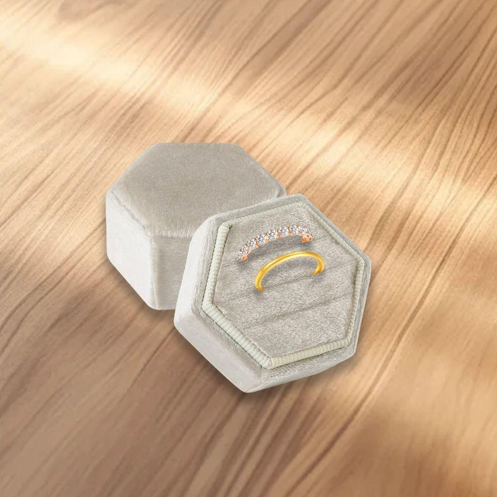 Velvet Jewelry Ring Box Box Proposal Wedding Ceremony Women