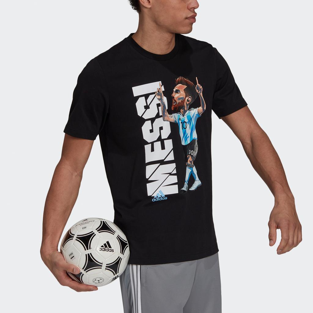 adidas Футболка Messi Icon Мужская Черная HA2917