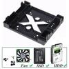 5.25 Optical Drive Position To 3.5 Inch 2.5 Inch SSD 8CM FAN Adapter Bracket Dock Hard Drive Holder For PC Enclosure