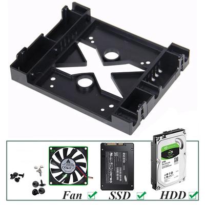 5,25 позиция оптического привода для 3,5-дюймового 2,5-дюймового SSD 8 см адаптер вентилятора кронштейн док-станция держатель жесткого диска для корпуса ПК
