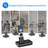 BISOFICE D1002 TAM T 3 Handset Cordless Phone with Answering Machine Caller ID Call Waiting 1.6 inch LCD 3 Lines Screen